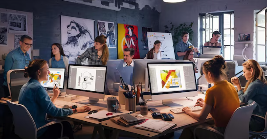 Graphic Design Team Working